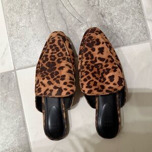 Leopard Print Women's Slip-On Shoes